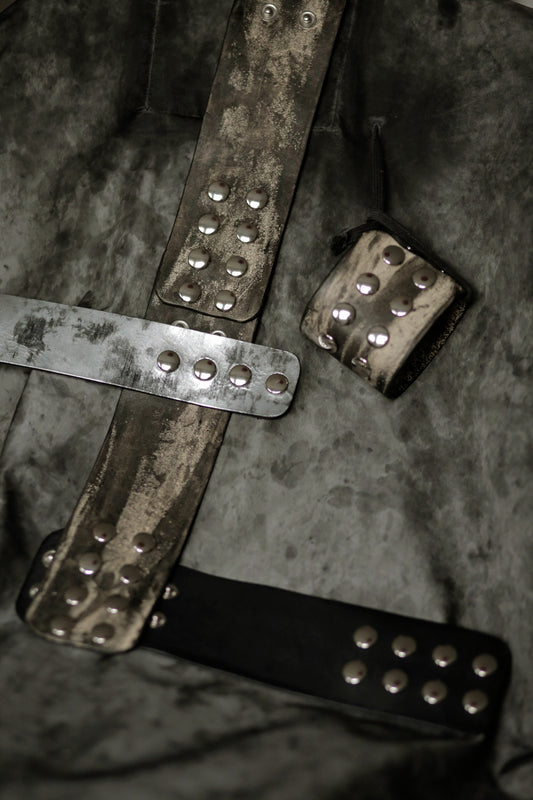 Heine (modular bracelet) - leathercraft mit kater