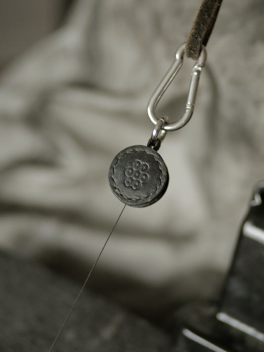 Rix (key reel) - leathercraft mit kater