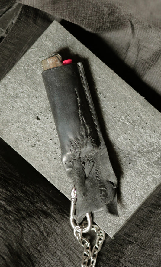 Siegfried X (lighter with a case) - leathercraft mit kater